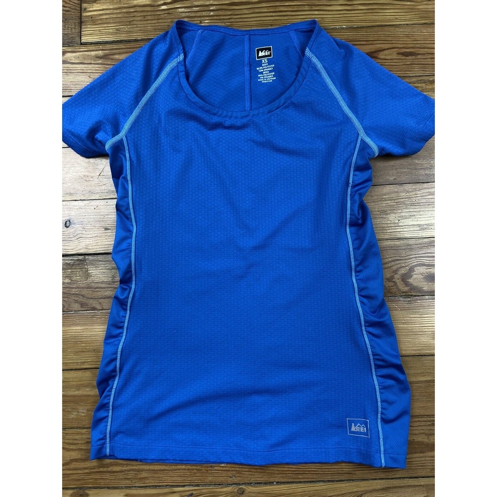 Rei Womens Athletic‎ Running Shirt Blue Size XS Spandex Workout